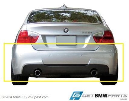 E90 M Sport Rear Bumper Aerodynamics