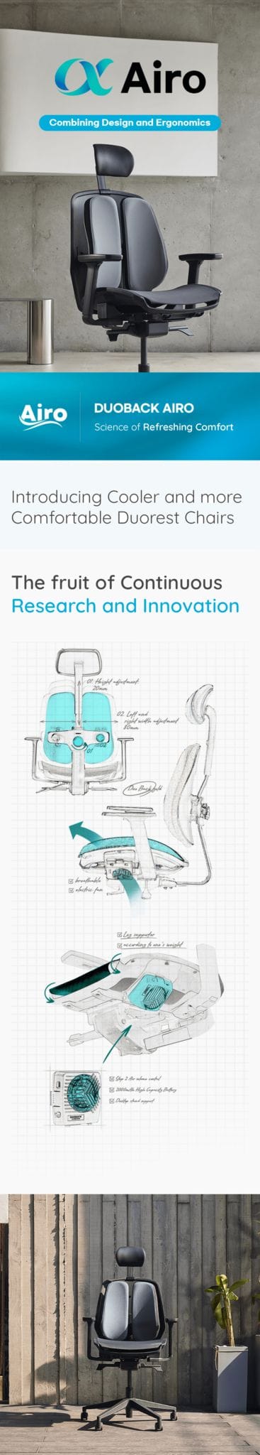 Ergonomic considerations for Airo Sport