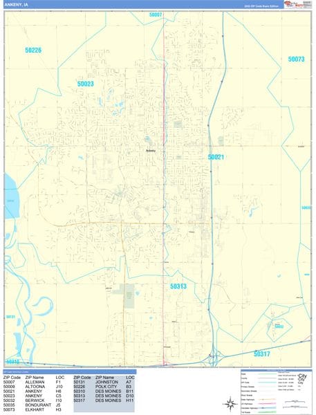 Ankeny, Iowa Map