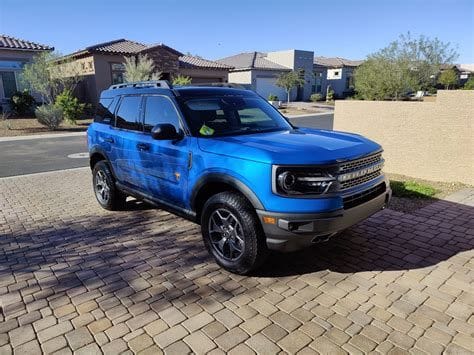 Blue Bronco Sport infotainment