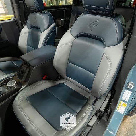 Blue Bronco Sport interior