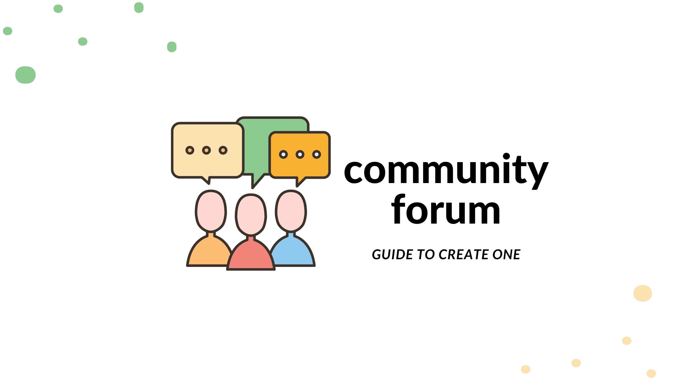 Community forum