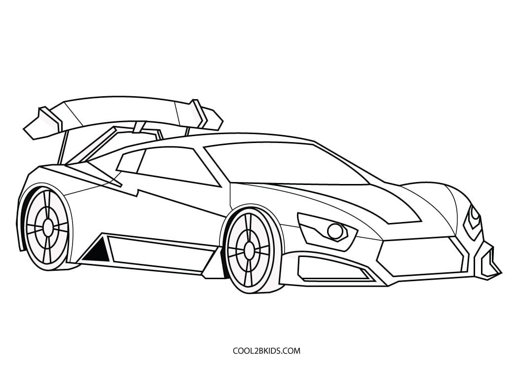 Free Printable Sports Car Coloring Pages for Kids