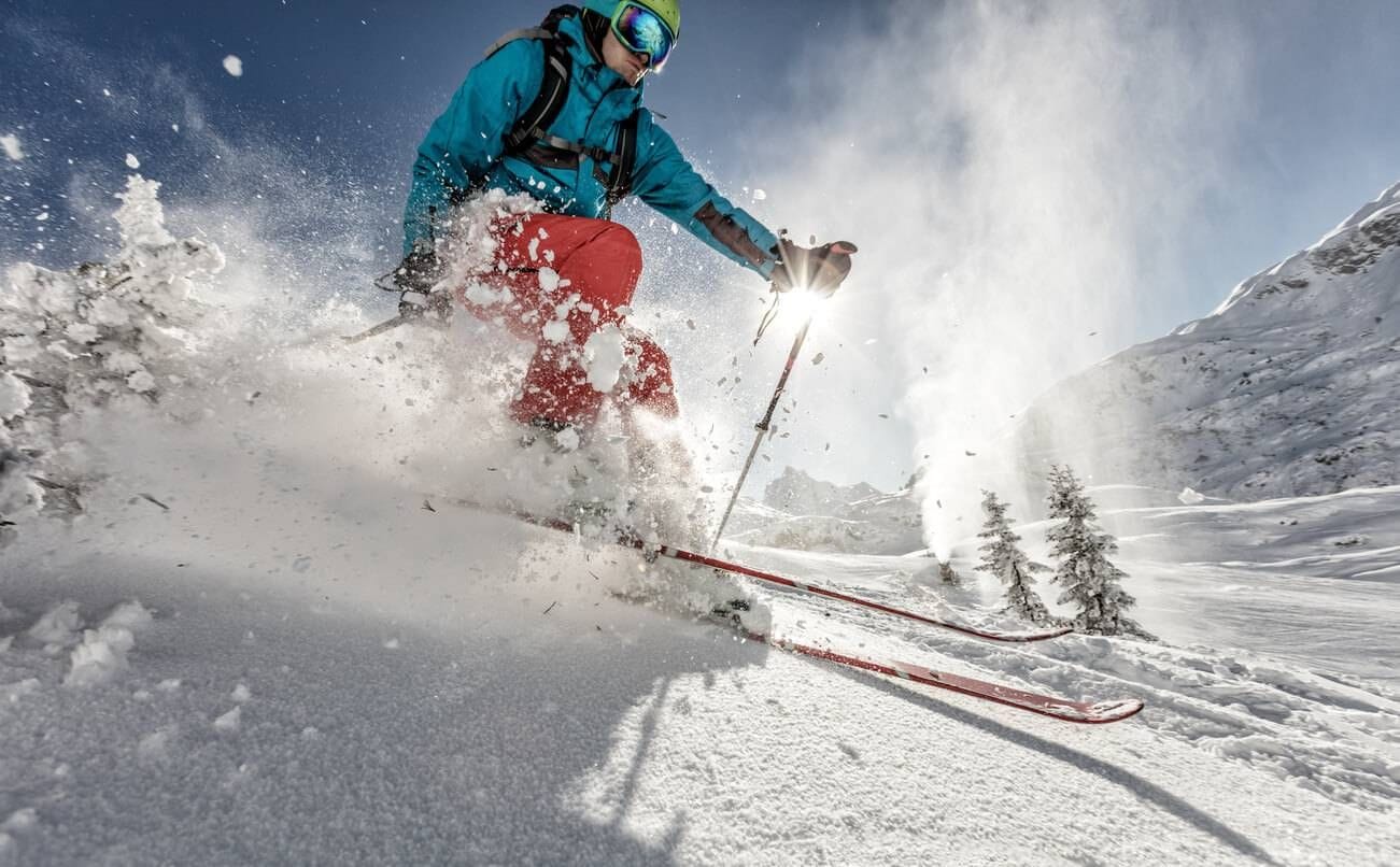 Freeride skiing in Sweden