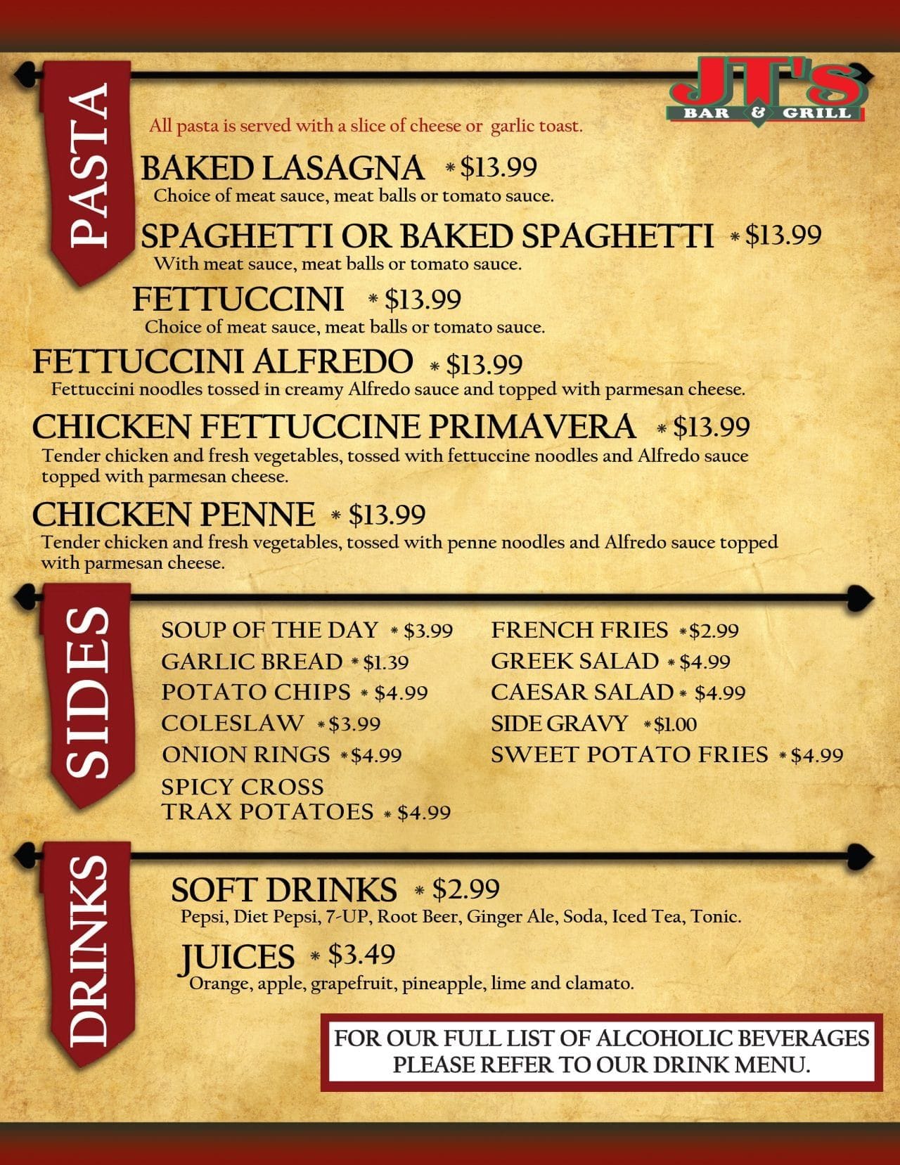 Jts Sports Bar Menu: Delicious Food And Drinks Options