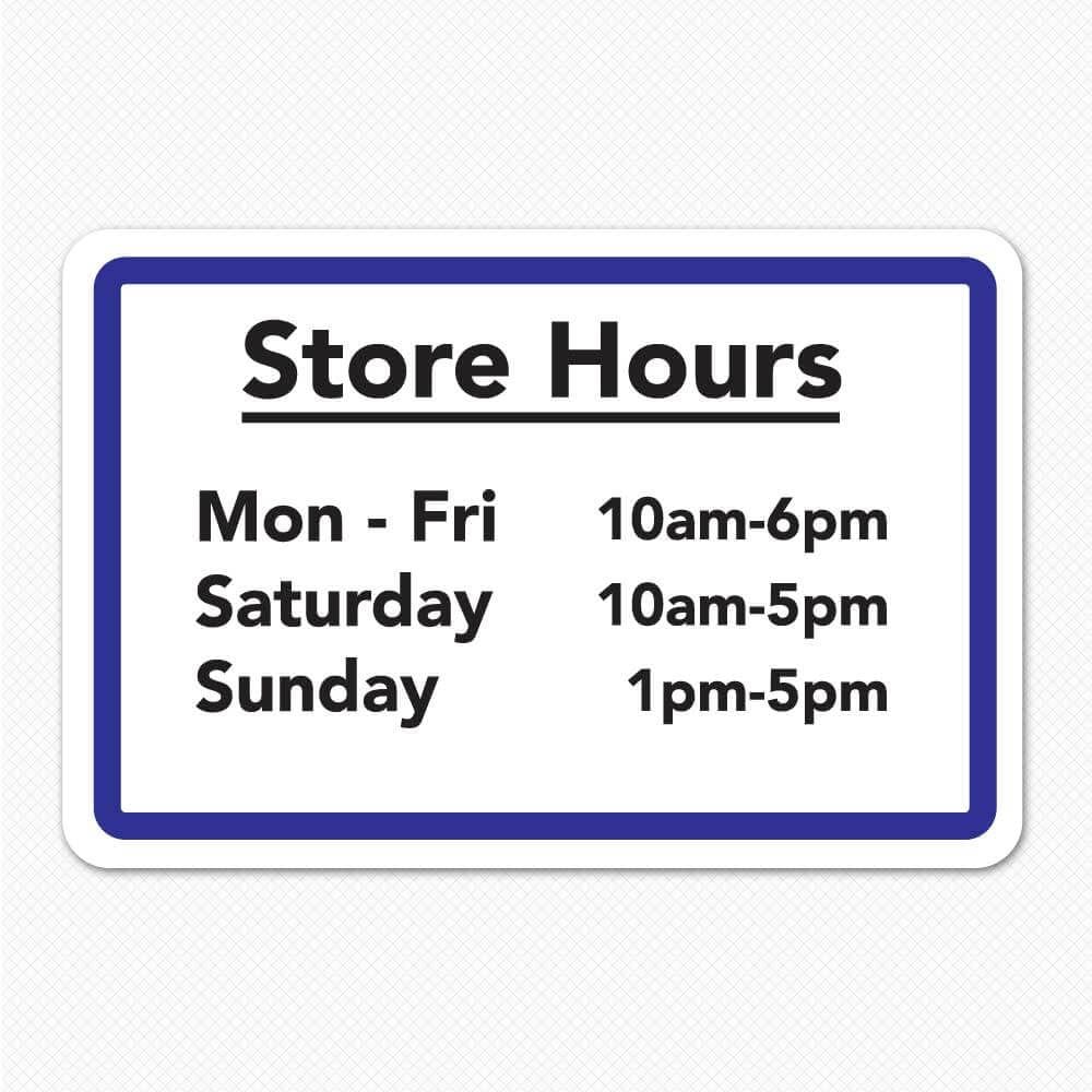 Store Hours